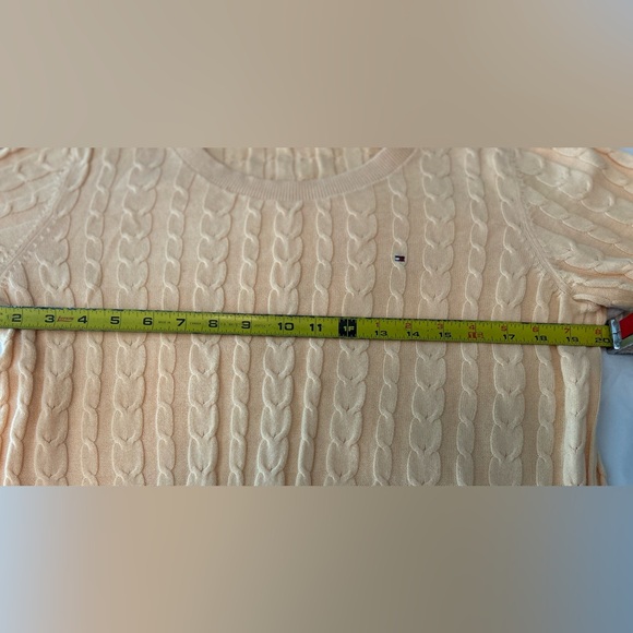 TOMMY HILFIGER cable knit short sleeve sweater - Picture 4 of 6